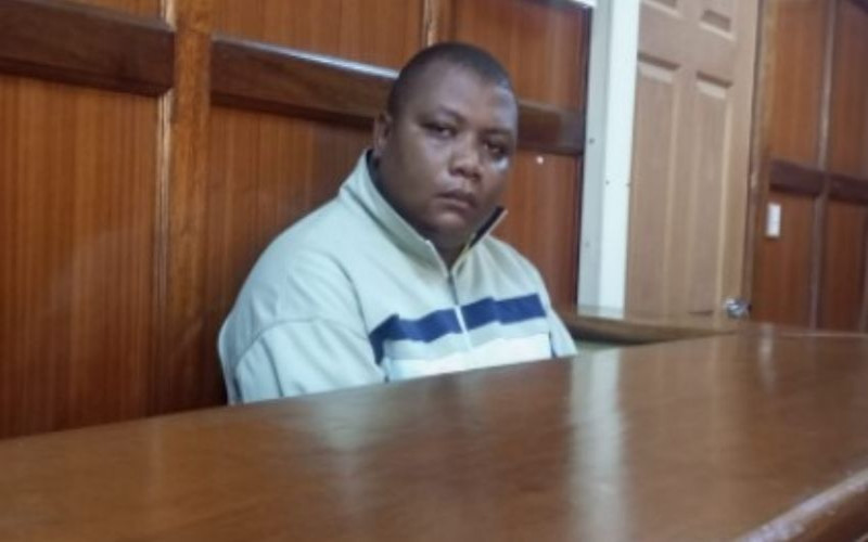 Dennis Karani Gachoki, the main suspect in the shooting of Samuel Mugota at the Milimani court. PHOTO: The Standard
