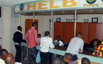 Loan applicants at the HELB offices Courtesy: HELB