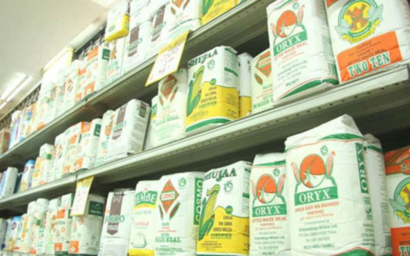 Maize flour in a supermarket isle. Photo: The Nation