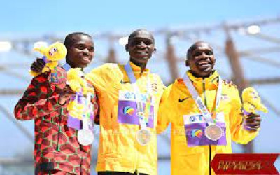 Who are the Kenyan Medalists at the World Athletics Championships?