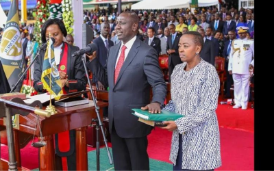 A past inauguration event of William Ruto as Deputy President Image:Courtesy
