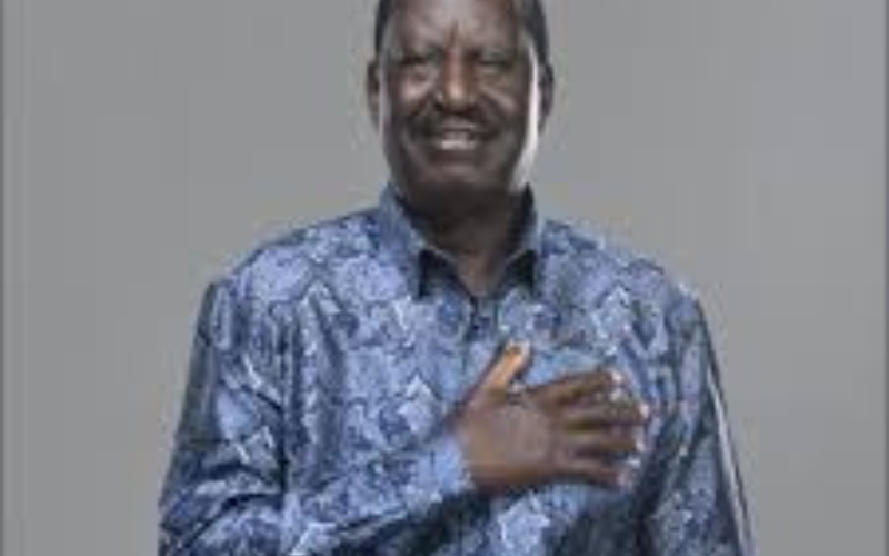 Former Prime Minister Raila Odinga FILE:COURTESY