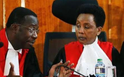 Supreme Court Judges Smokin Wanjala and Philomena Mwilu PHOTO :COURTESY