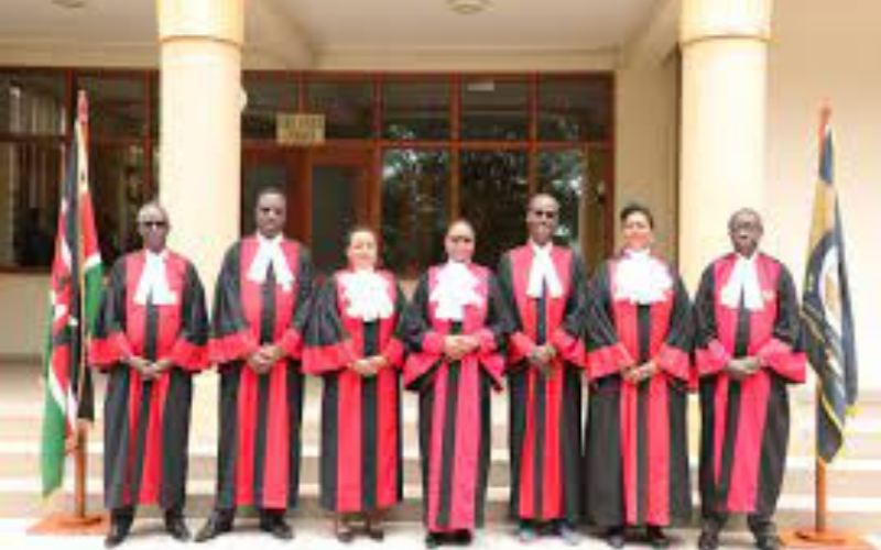 The Seven Judges of the Supreme Court of Kenya FILE:COURTESY