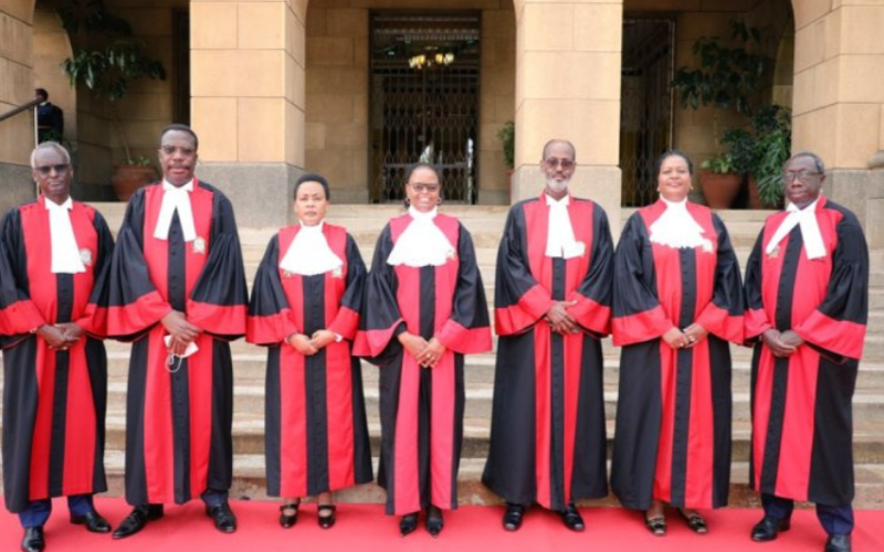 THE SEVEN SUPREME COURT PRESIDING OER PRESIDENTIAL PETITIONS FILE:COURTESY