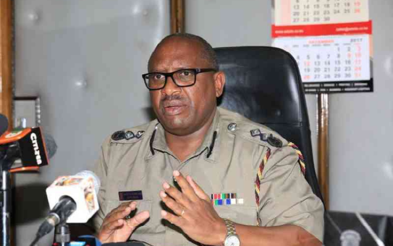 Inspector General of Police Japhet Koome PHOTO: The Standard
