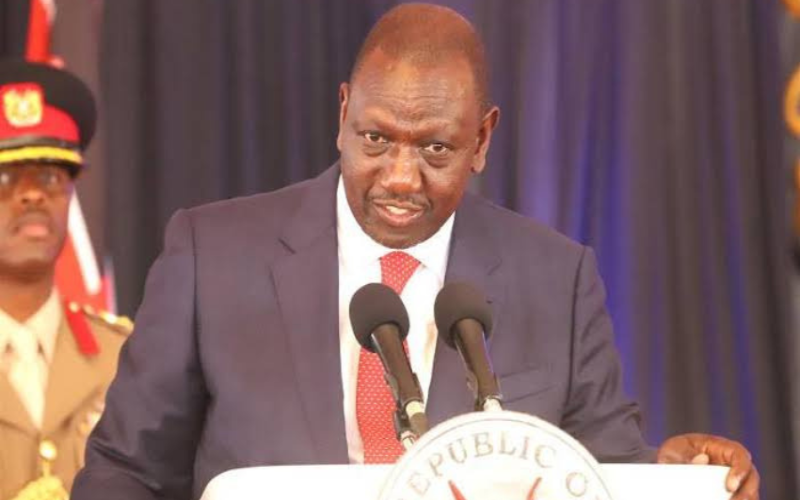 President William Ruto at a past event. PHOTO:The Standard